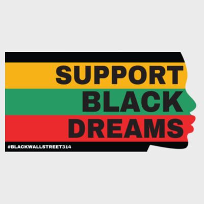Support Black Dreams Face TShirt Design